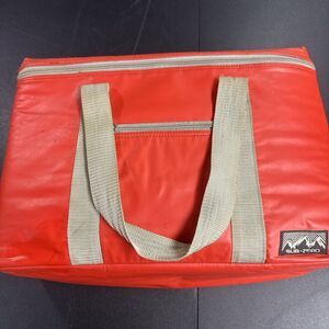 Vintage Sub-Zero Orange Cooler Bag With Should Strap- Holds 24 Cans